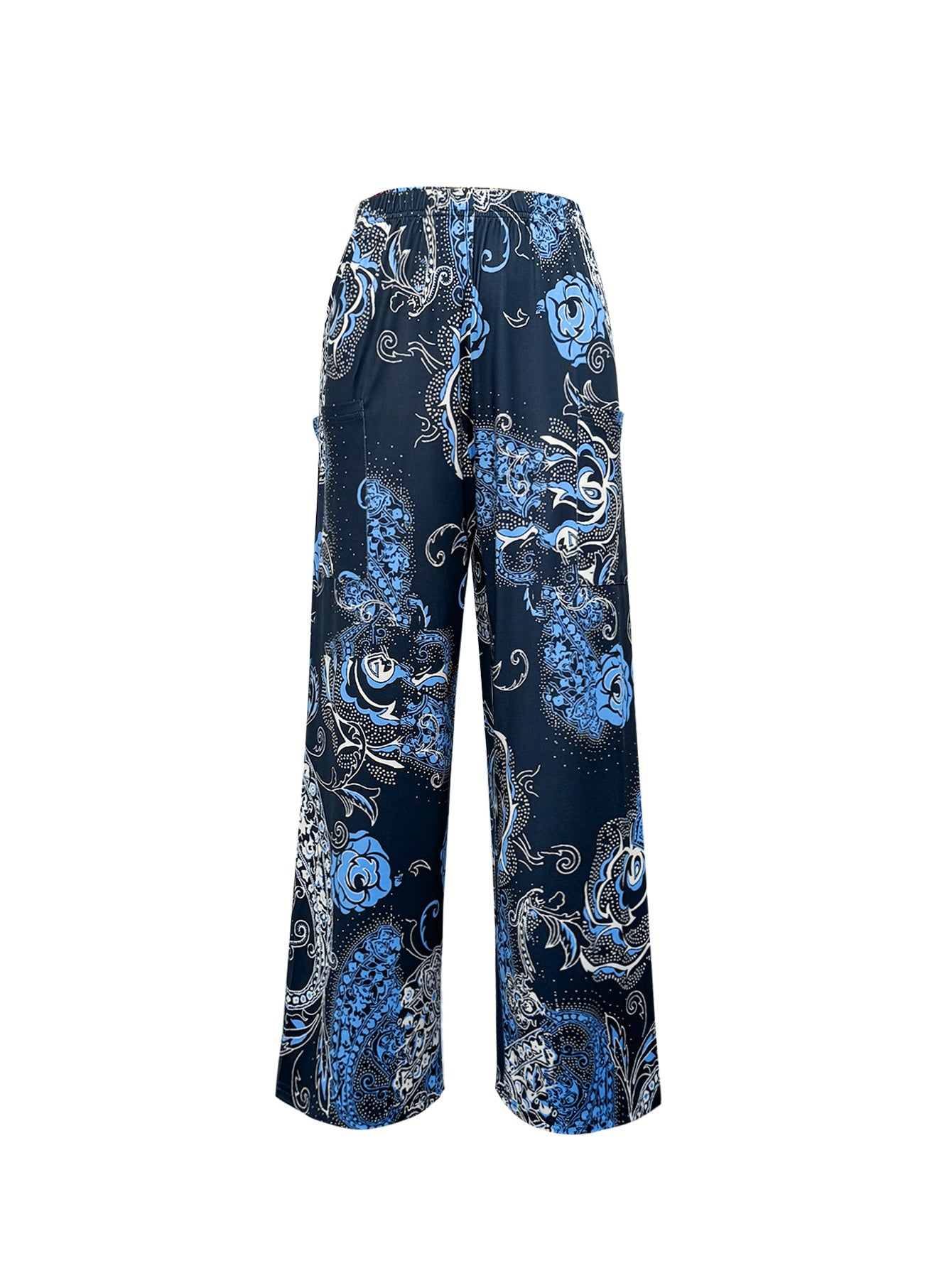 Women'S Summer New Casual Small Floral Patchwork Cute Women'S Loose Long Pants