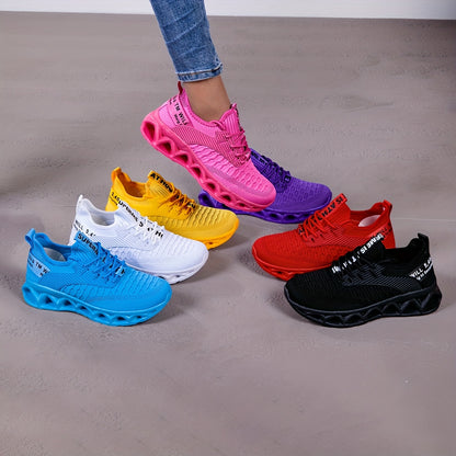 Breathable Non Slip Blade Tennis Walking Shoes - Womens Running Fashion Sneakers Gym Sports Work Trainers