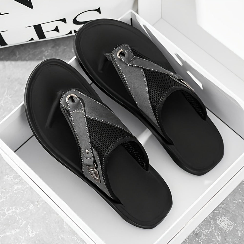 Men's Flip Flops - Breathable Mesh Lightweight for Beach & Water 727717