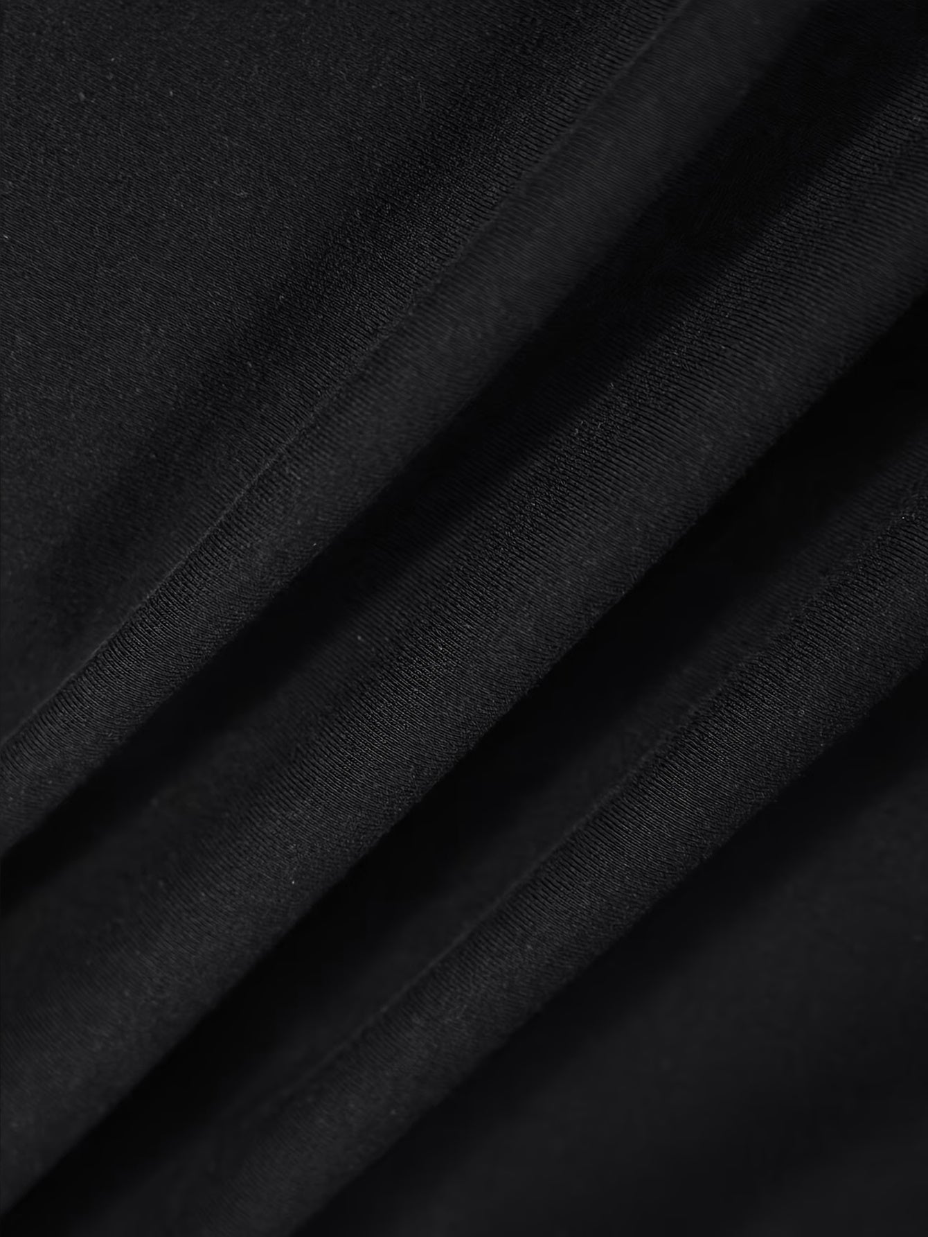 Women's Black Polyester Printed Striped T-Shirt - product view 2