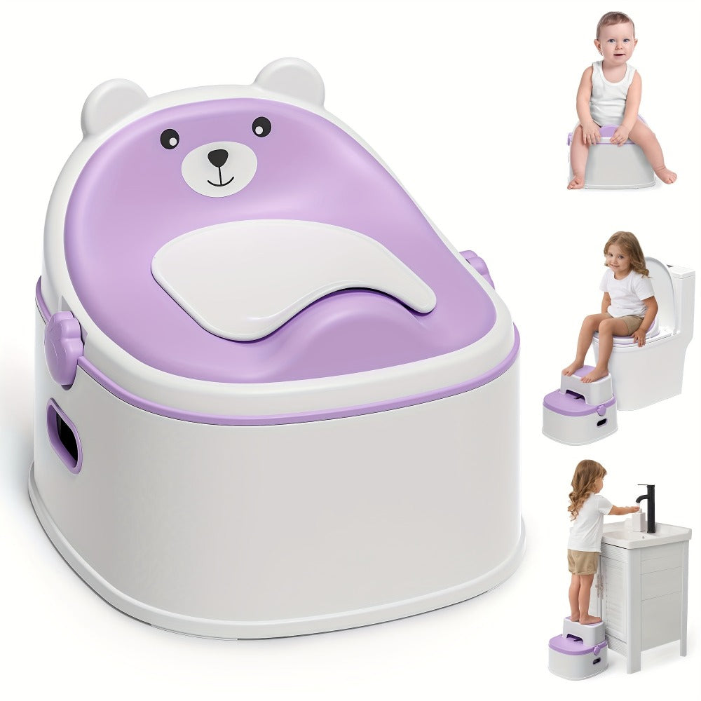 3-in-1 Potty Training Toilet - Seat and Step Stool