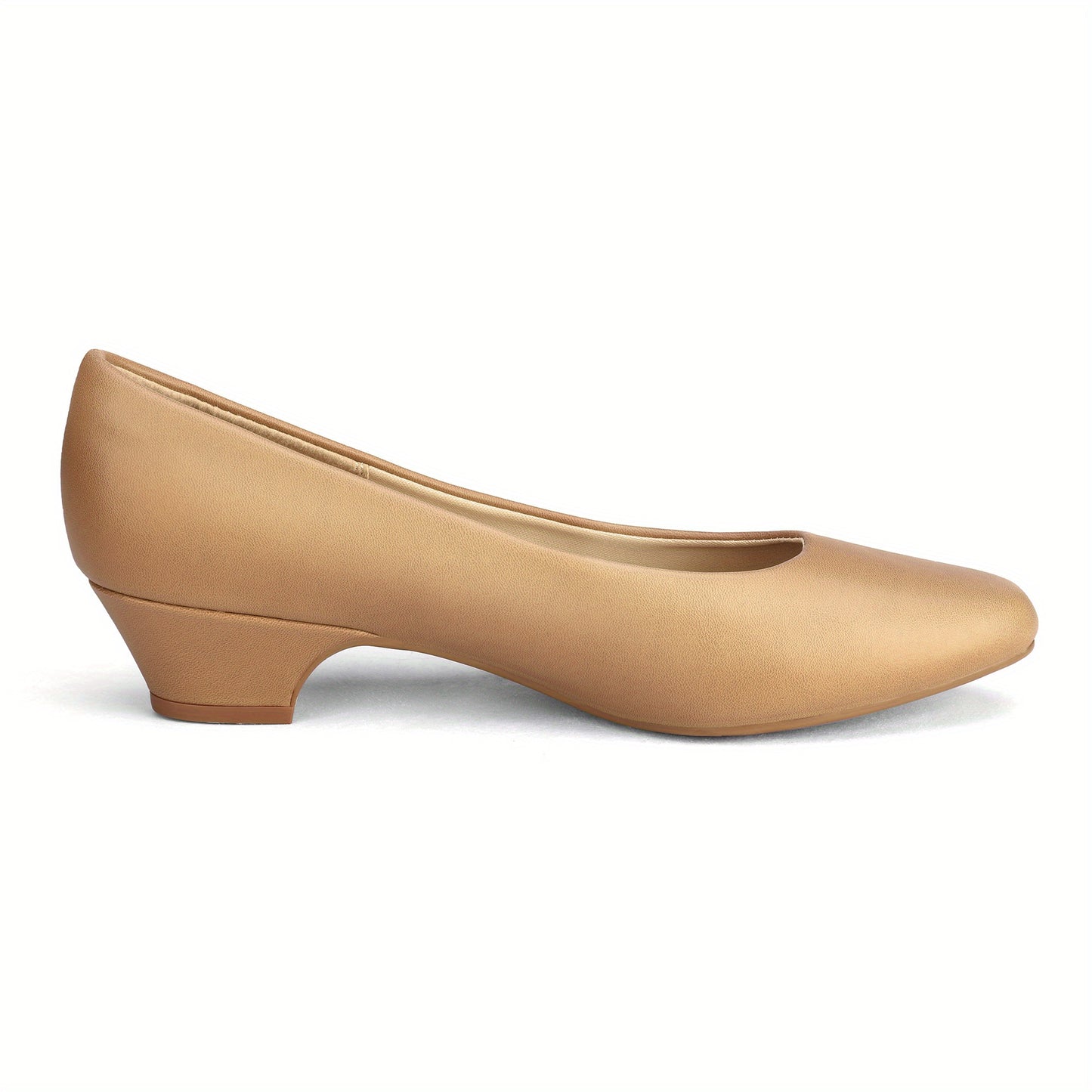 Classic Mila Low Chunky Heel Shoes for Women with a Closed Toe Design., Women Shoes