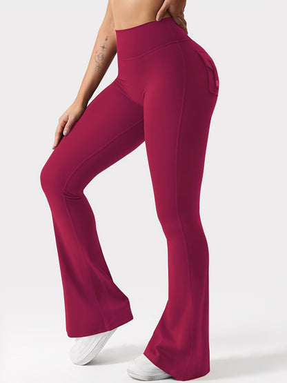 Christmas Apparel, Halloween 3pcs Set in Black, Gray, and Green: Fashionable Workwear-Style Flared Pants, Women's Casual Flared Pants, High-Waist Pocket Joggers, Workwear-Style Peach Butt Pants, Quick-Dry Sports Tummy Control Butt-Lifting Flared