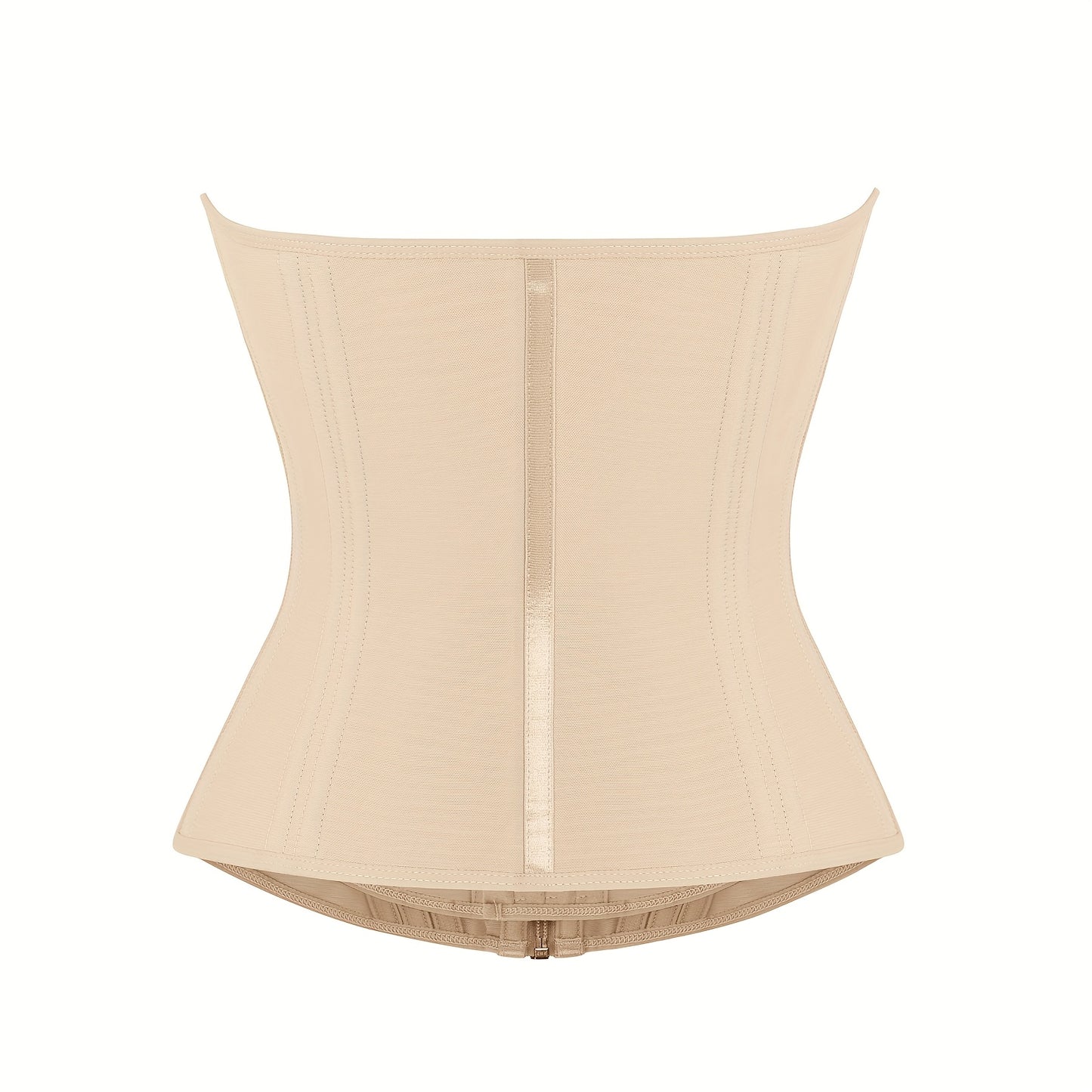Feelingirl Plus Size Adjustable Hooks And Zipper Long Torso Tummy Control Corset Latex Waist Trainer for Women, 15 Steel Boned Back Support Waist Trainer Belt