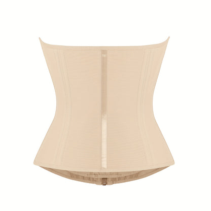 Women Adjust Hooks And Zipper Tummy Trimmer Control Waist Trainer Belt, High Compression Steel Boned Waist Belt