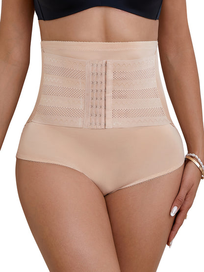 [Waist Compression Pants] Women's Waist Compression Pants Designed to Enhance The Hips, Featuring a Corset Style And Lace Details, Aimed at Reducing Waist Size And Providing Support