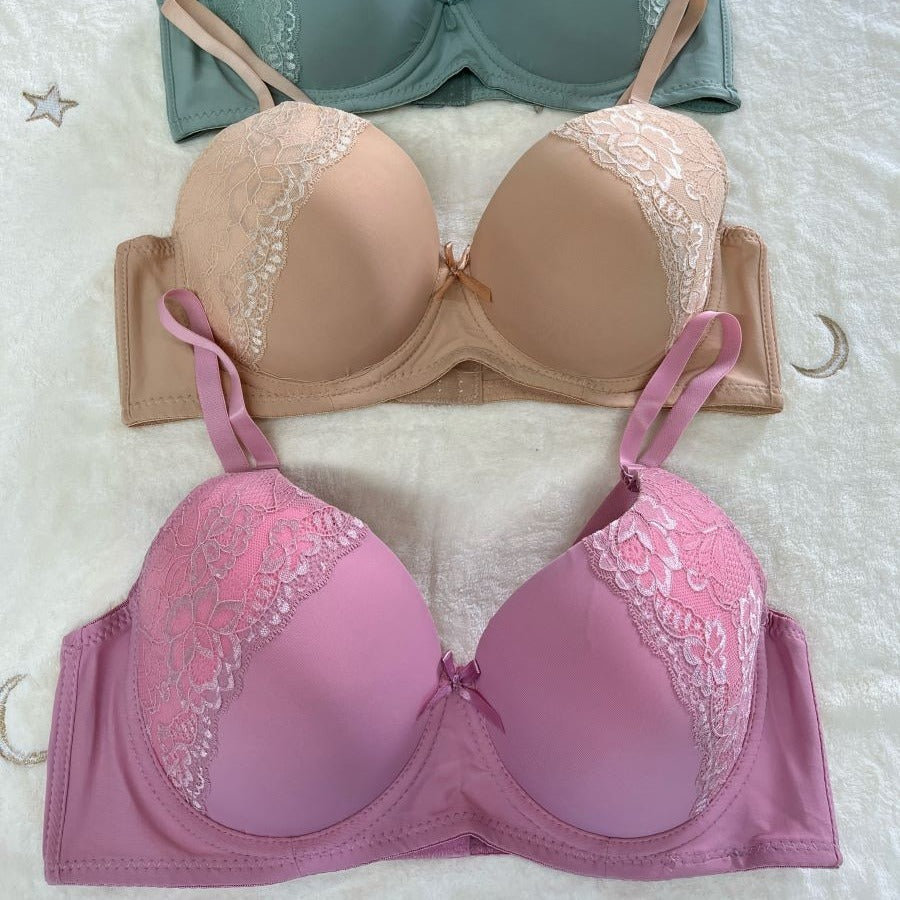 07 6Pack of Color 3Roe Button Bras B Cup and C Cup and D Cup and DD Cup