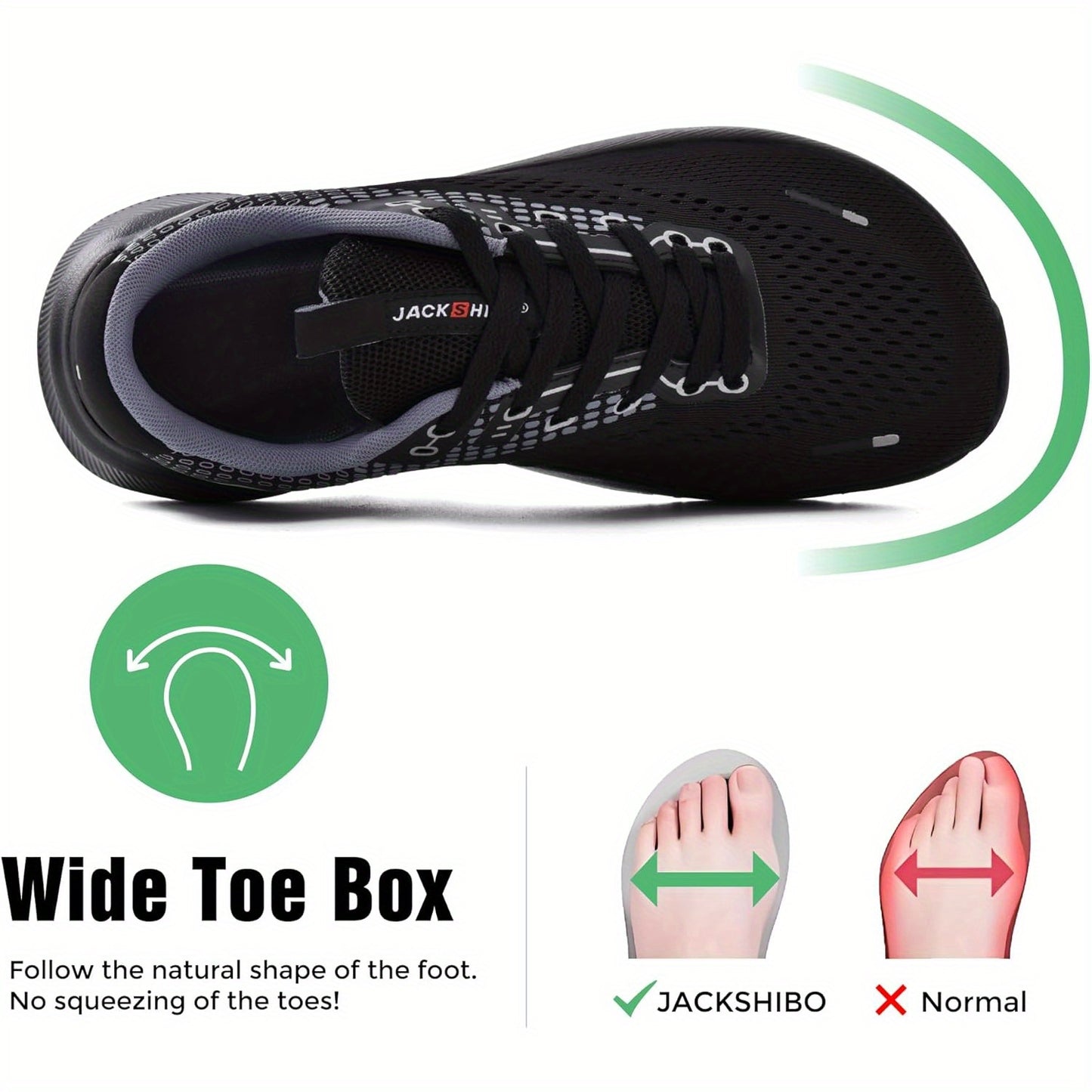 Women' Wide Toe Box Sneakers Compatible for Zero Drop Platform, Wide Fit Sneakers with / Cushioned Sole, Low-Top Breathable Training Sneakers for Gym, Running, Tennis, Workout - Wide Width for Toe Spread & Stability, Women Shoes