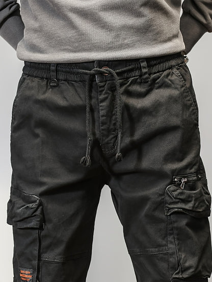 Men'S Utility Trousers, Relaxed Fit Pants, Outdoor Fashion for Men, Stylish And Functional Multi-Pocket Work Trousers