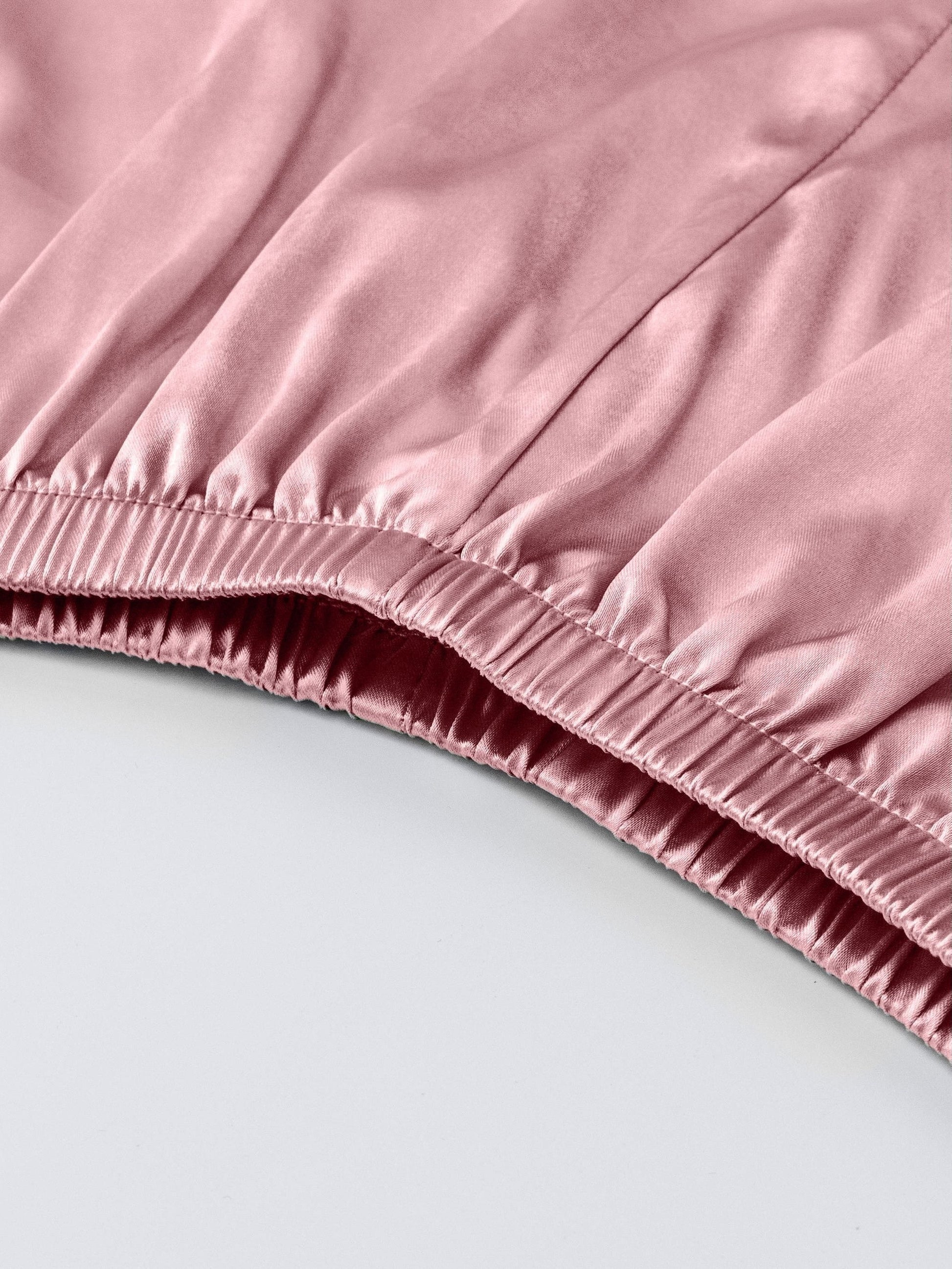 Pink + Light Green + Champagne Satin Long-Sleeve Pants - product view 14