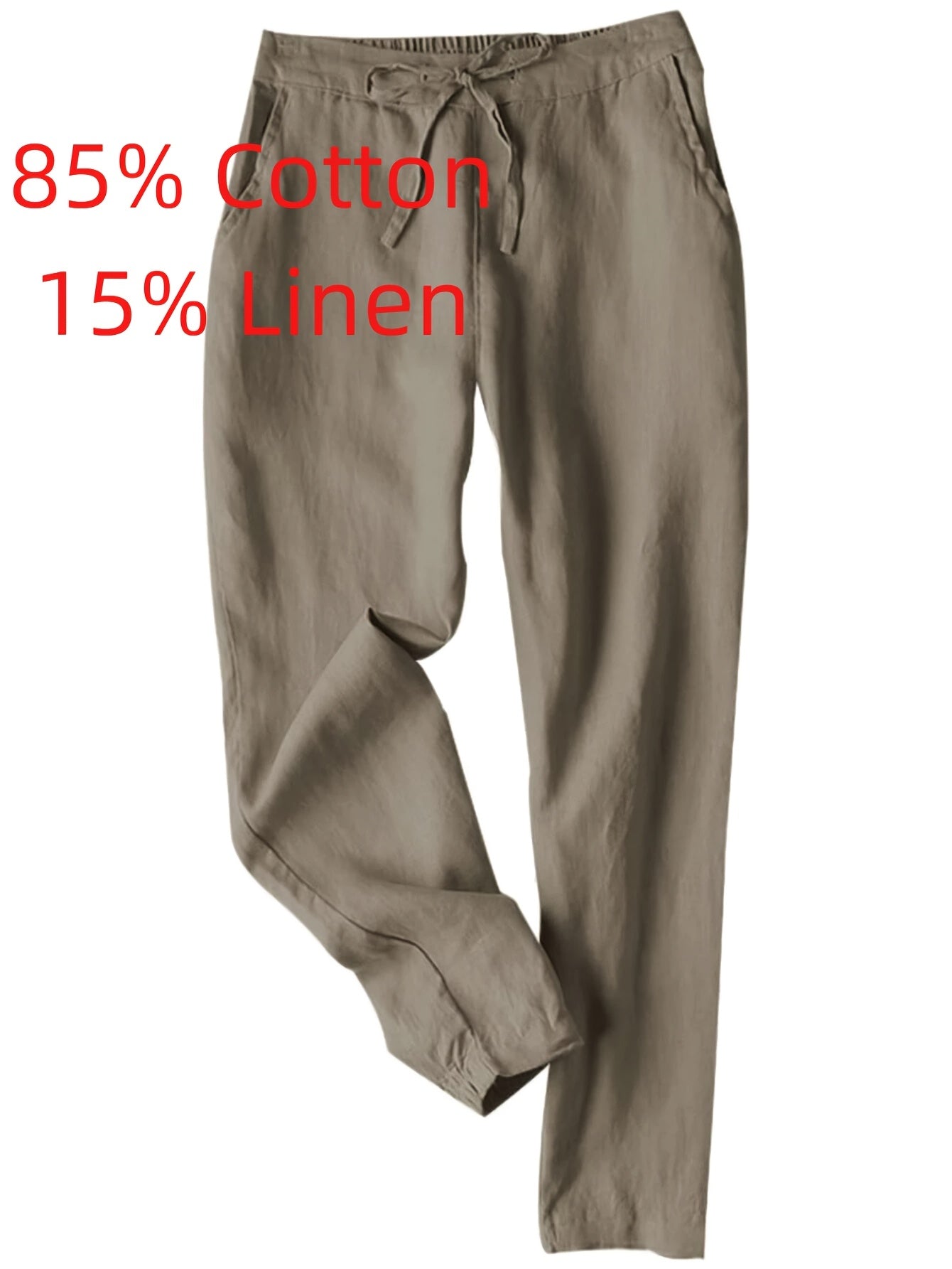 Women'S Summer Casual High-Waisted Drawstring Beach Pants