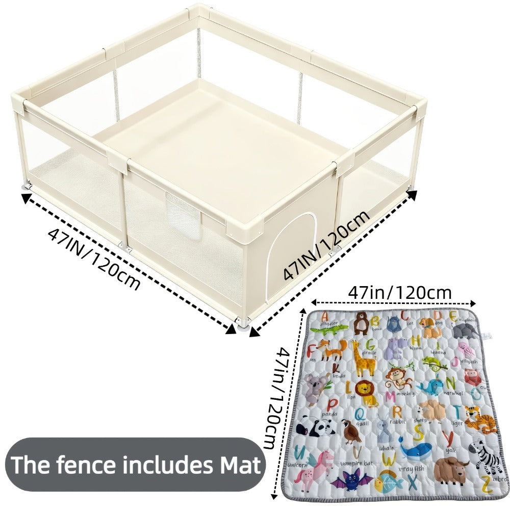 Baby Playpen - Breathable Soft Large 71inch