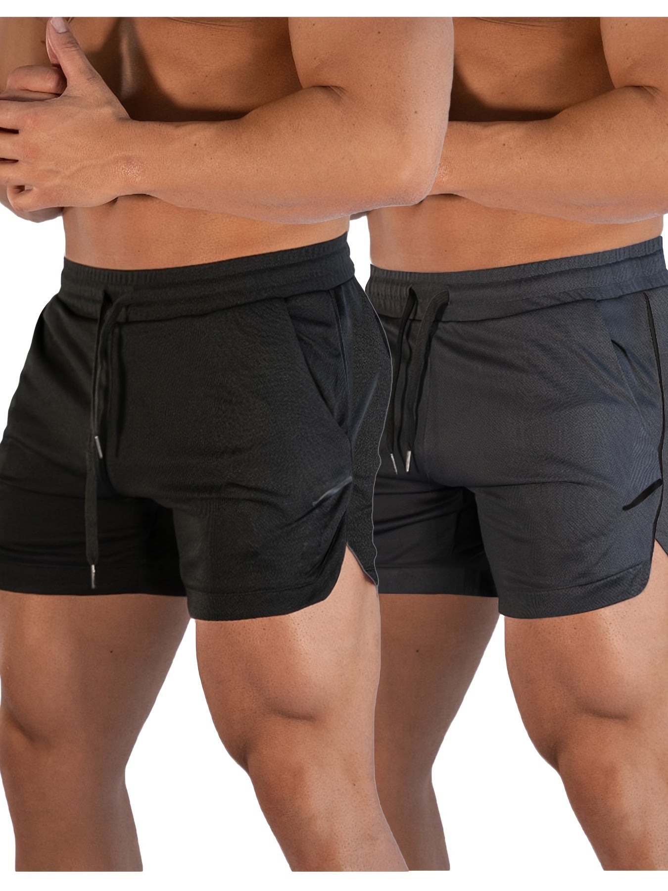 Men's Gym Workout Shorts Running Lightweight Athletic Short Pants Bodybuilding Training