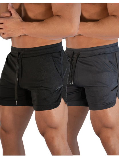 Men's Gym Workout Shorts Running Lightweight Athletic Short Pants Bodybuilding Training