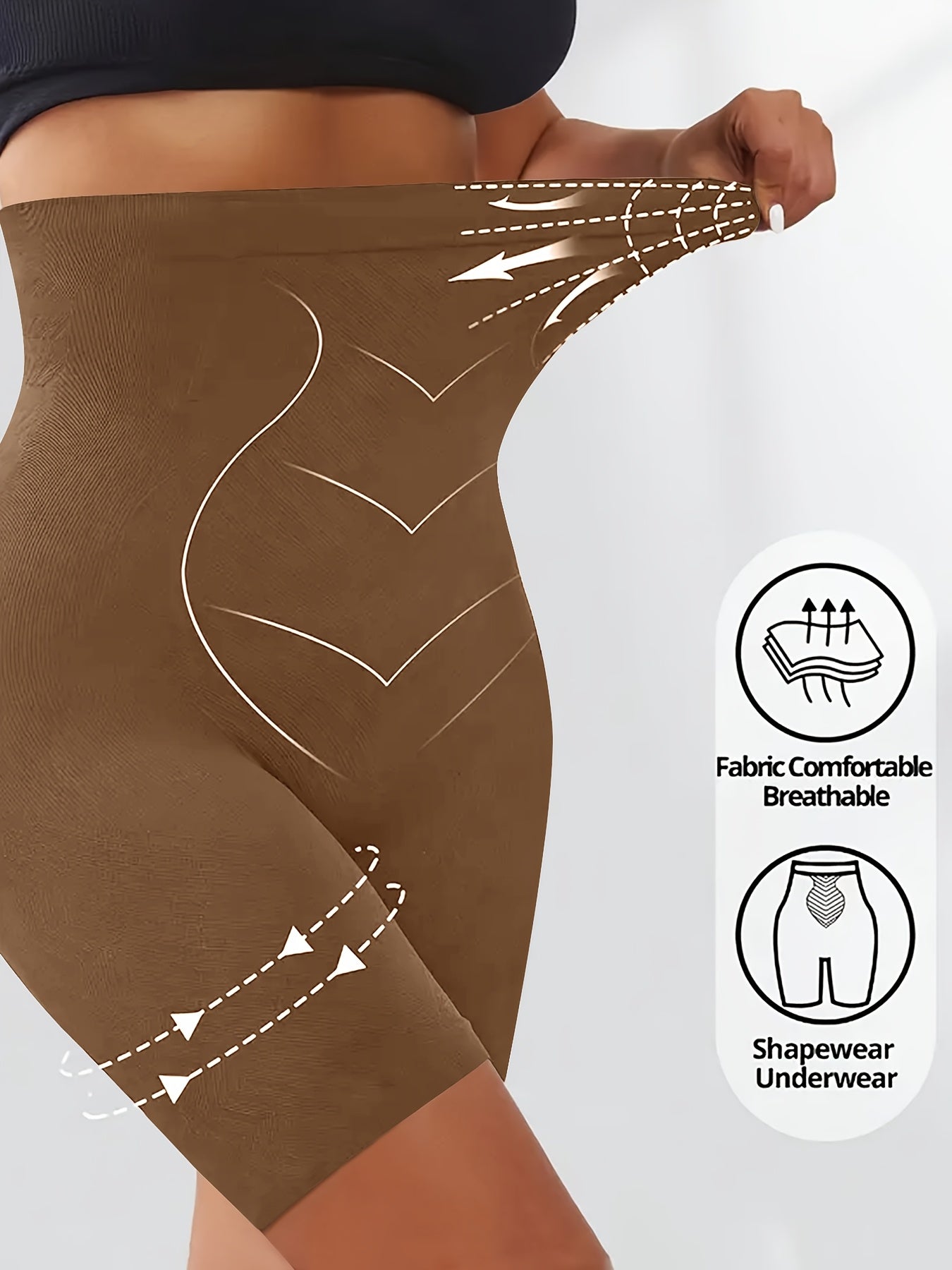 Plus Size Women'S Shaping Leggings Shaping Tummy-Control Shorts Shaping Underwear Leggings Plus Size Women'S Underwear