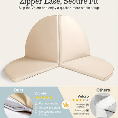 Baby Play Mat - Foldable Soft Four-Part Versatile
