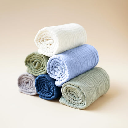 Burp Cloth - 6-pack Muslin Soft Cloths