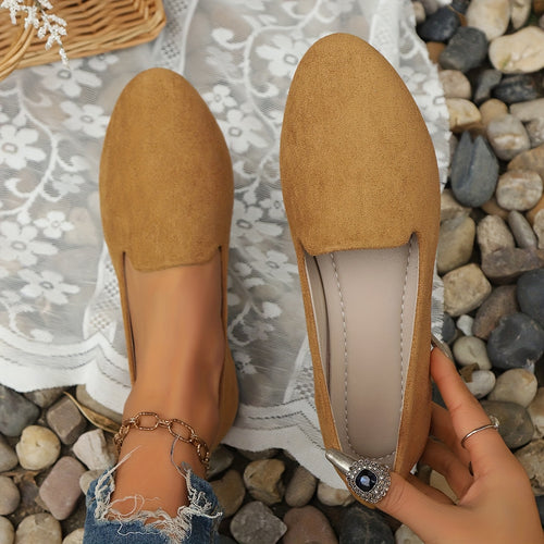 Lightweight Women's Elegant Mary Jane Flat Shoes | Comfortable TPR Sole Slip-on - Suitable for All Four Seasons, Women Shoes