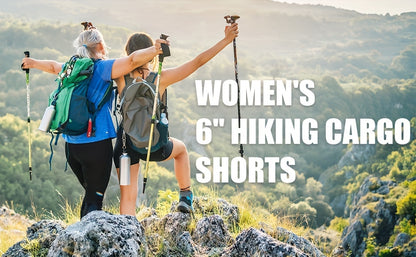 Women's Hiking Cargo Shorts Quick Dry & 50+ Ultra Comfortable High Quality Lightweight Workout Shorts with Big Zipper Pockets for Women Golf Athletic Spring & Summer Essential, Perfect for Going Out