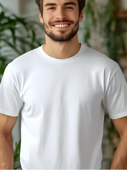 10 Piece of Unisex Blank TShirt For Men or women Casual Short Sleeve Tee 100% Heavy Cotton Crew Neck, Soft Adorable Tees Tops