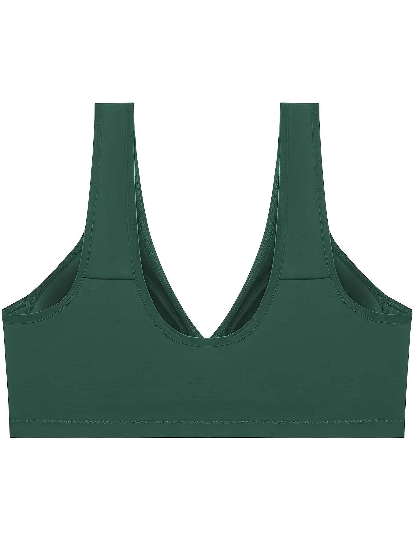 3pcs Plus Size Printed Front-Closure Bra Set Elegant Full-Cup Wire-Free Comfort Bras Women's Lingerie & Underwear Sets Everyday Bras Fashion Underwear Skin-Friendly Fabric Soft Material Padded Bras Seamless Underwear