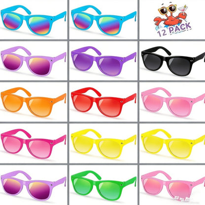 Kids Neon Party Favor Sunglasses - Colorful Bulk Birthday Style