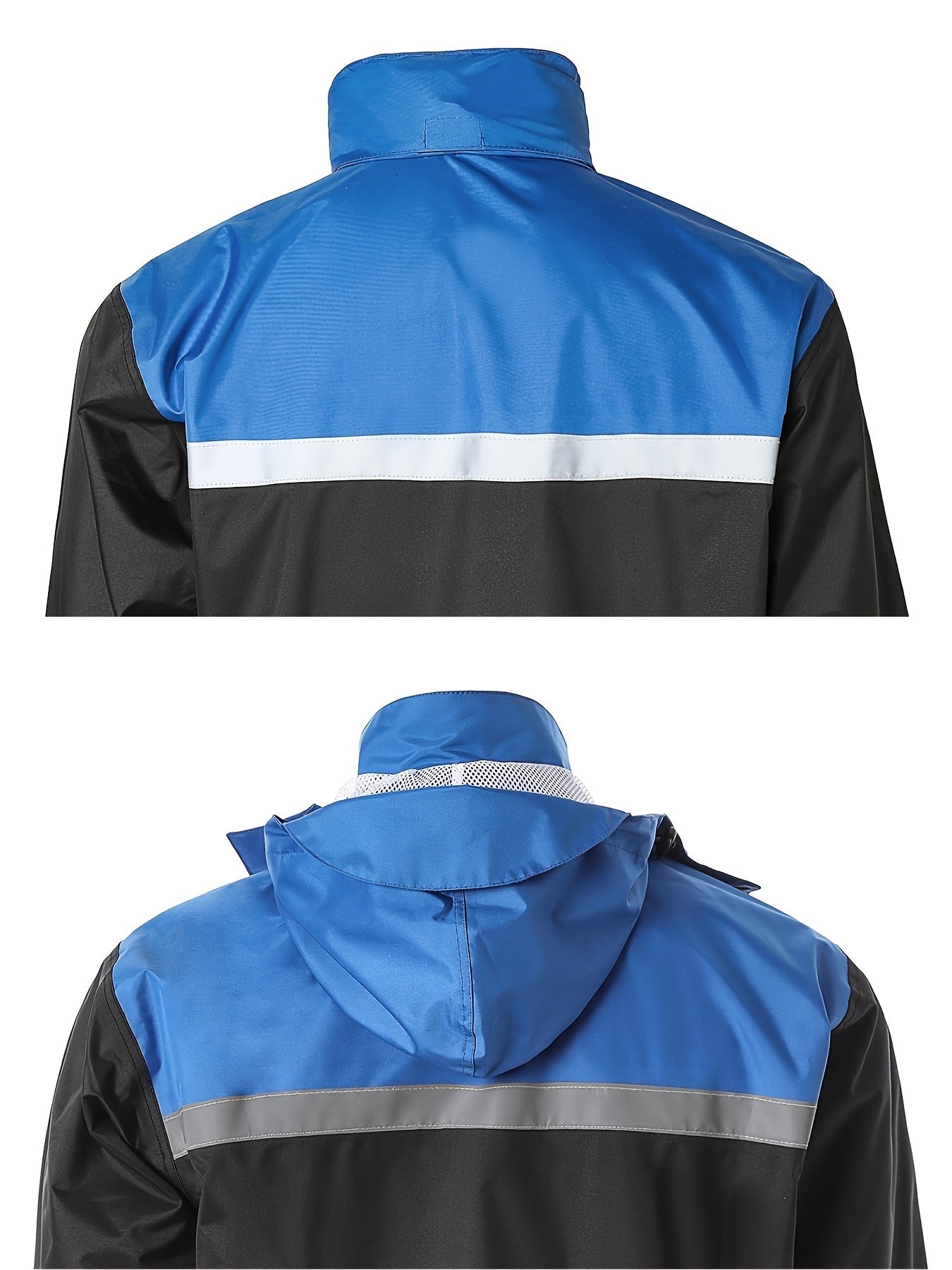 Men's Rain Suit High Visibility Reflective Work Rain Jacket Pants For All Sport Farm Fishing Motorcycle