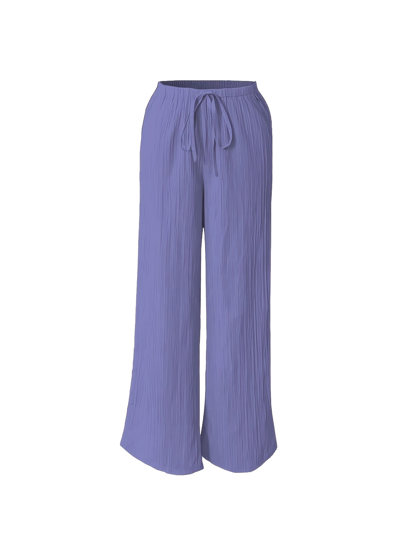 Women's 3pcs Elegant Casual Wide-leg Trousers, Straight Leg Design, Suitable for All Seasons, Adult Fit, All-season Trousers, Loose Fit, Comfortable and Flattering.