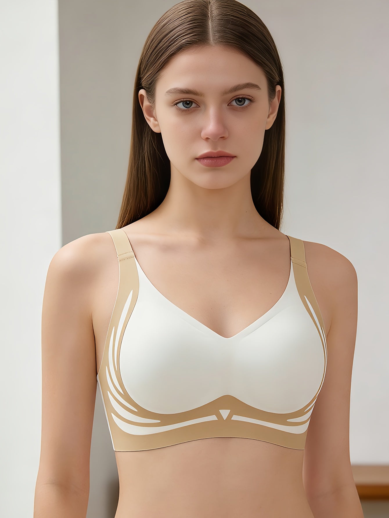 4pcs Anti-Gravity Lifting Breast Holding Light Luxury Nubra Skin Breathable Comfortable No Gathered Wireless Underwear