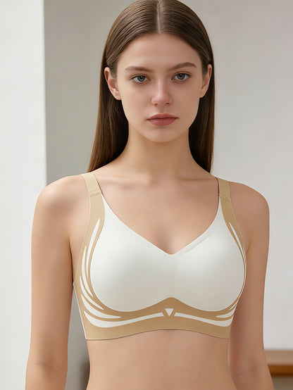 4pcs Anti-Gravity Lifting Breast Holding Light Luxury Nubra Skin Breathable Comfortable No Gathered Wireless Underwear