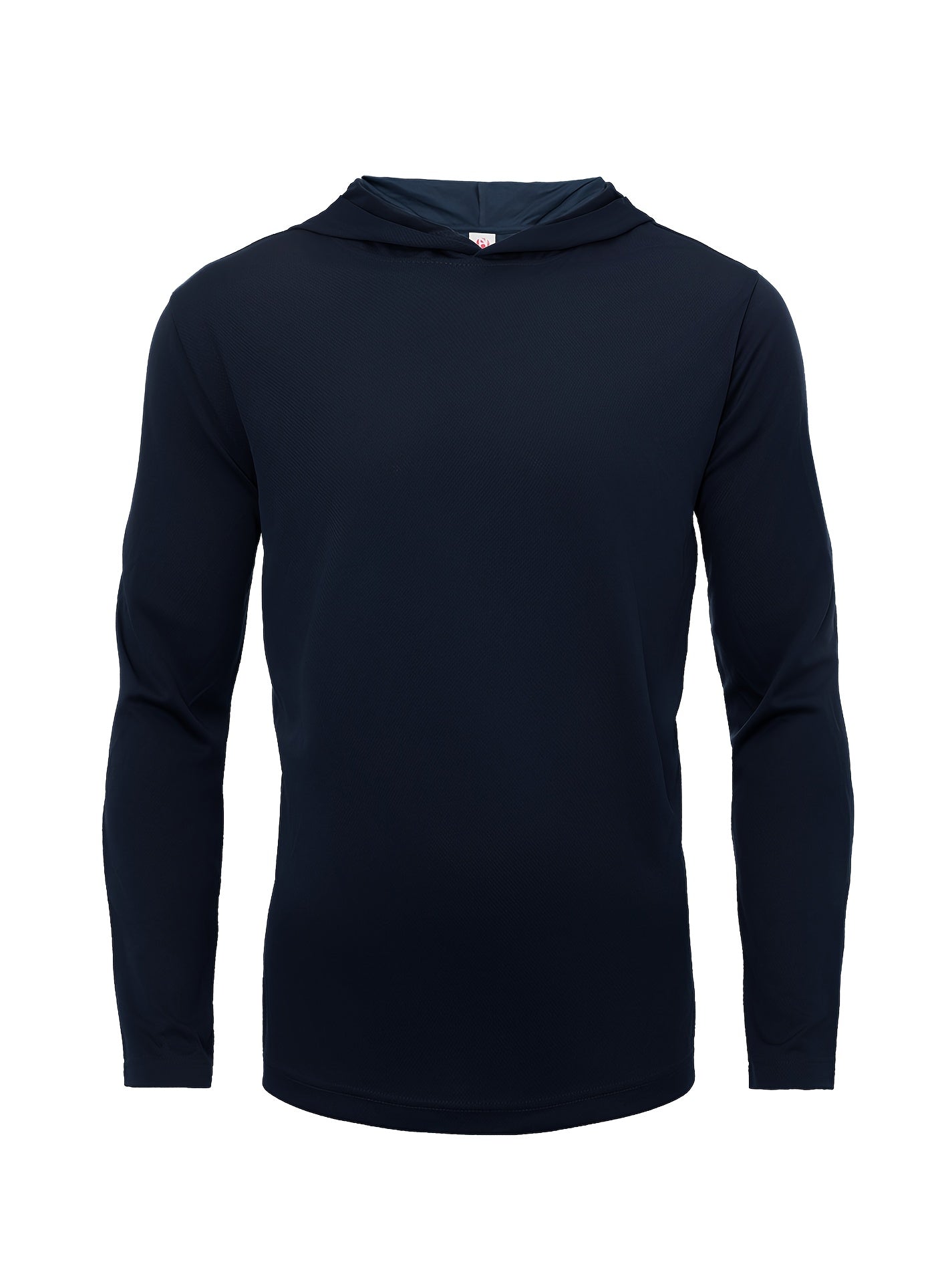 Four Piece Men'S Long Sleeved Solid Color Sports Top, Long Sleeved Hooded Sports Top, Quick Drying Fabric, Simple, Comfortable And Breathable