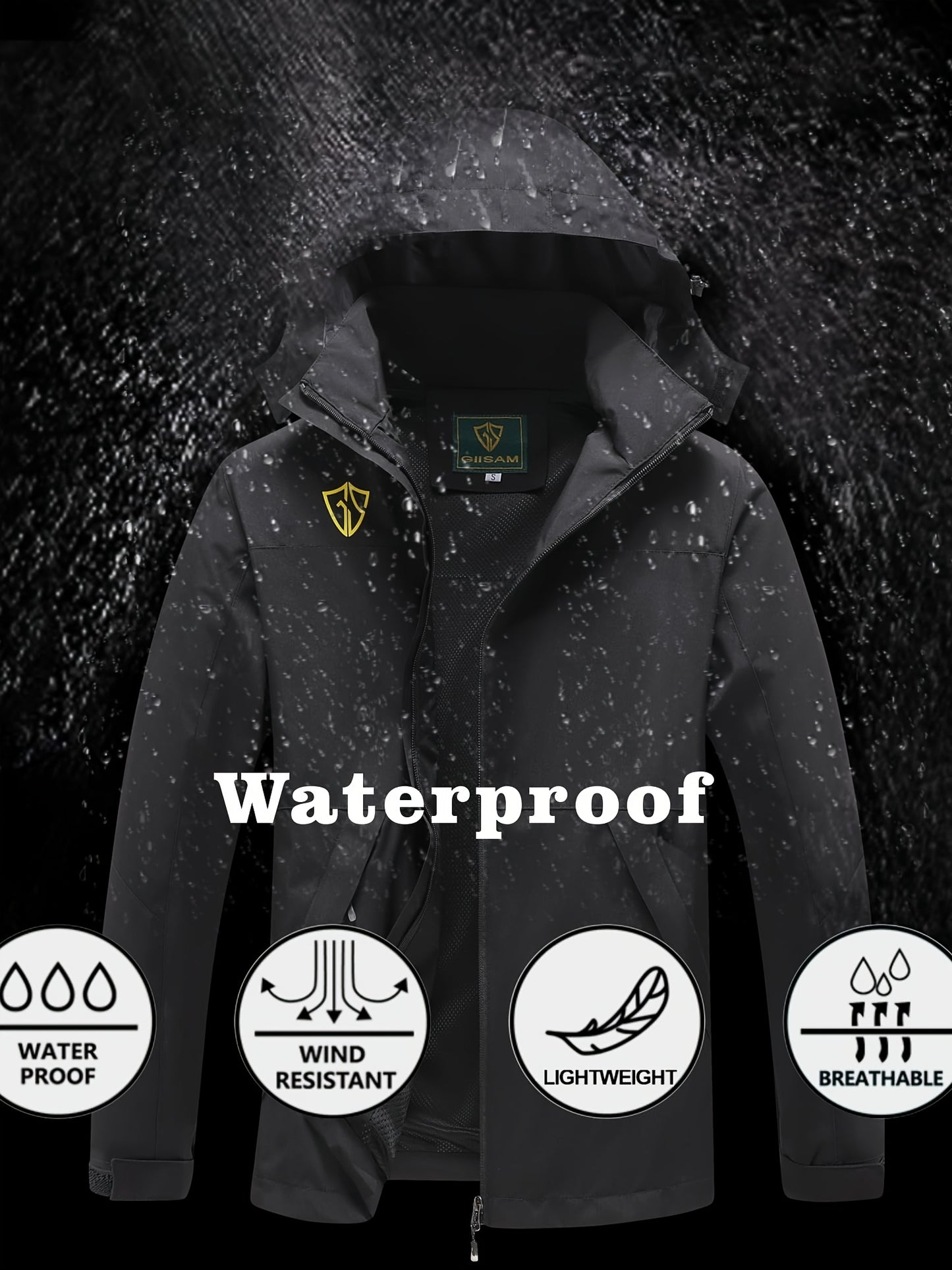 Women's Outdoor Sports Windbreaker, Rain Coat Women, High Quality Jacket Women, Rain Jacket Women, Impermeables Para La Lluvia De Mujer, Lightweight Hooded Mountaineering Suit with Pockets and Detachable Hat.