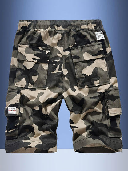 Men'S Large Size Work Pants Camouflage Heavyweight American Trend Comfortable Athletic Casual Hiking Outdoor Elastic Waist Head Multi-Pockets, Plus Size