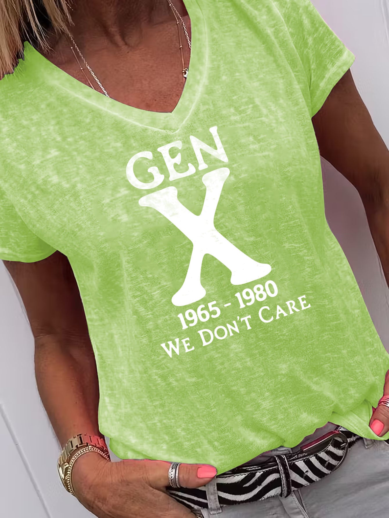 Casual Gen X Graphic Print TShirt, Gentle Drape Elegant Summer Tee, Loose Fit All Body Types, SkinFriendly Breathable Soft Comfortable Fabric, Easter's Day, Home Wedding Commute Outing Ready