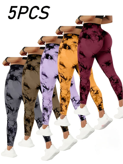 Women's Light purple 10+flax 12+dark red 13+orange 17+gray 8 Knit High-Waist Leggings - product view 3
