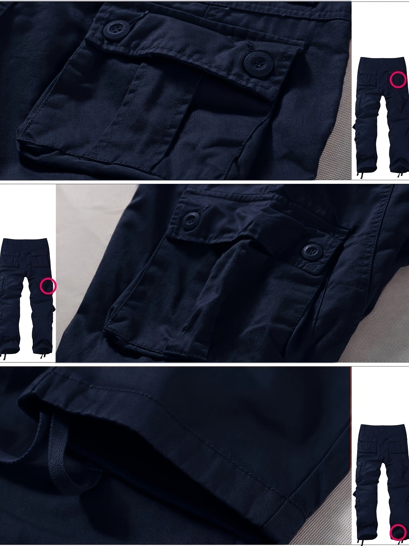 Men's Khaki 6-pocket Casual Pants