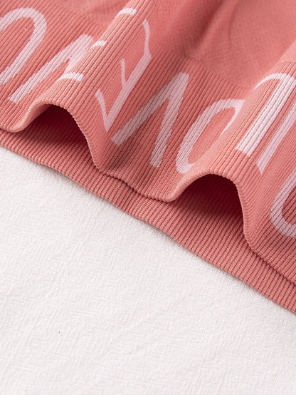 6pcs Ladies Seamless Breathable Hip Lifting Christmas Boxer Pants English Multi-color High Waist Elegant Super Elastic Quadrangle Panties