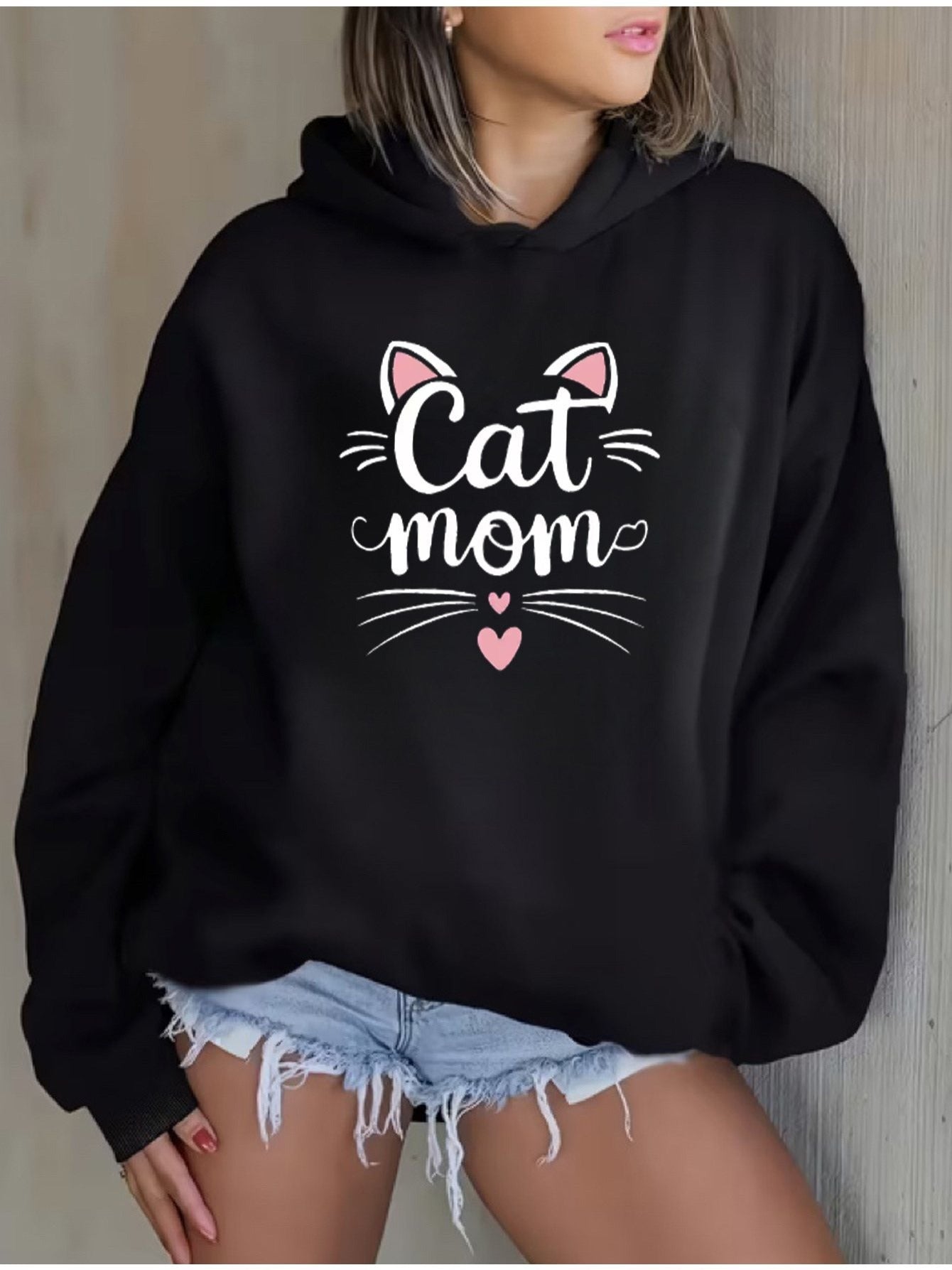 women's hoodie - Holiday Party Outfit - Soft Everyday Fall Tops - Machine Washable Casual Pullover sweatshirt