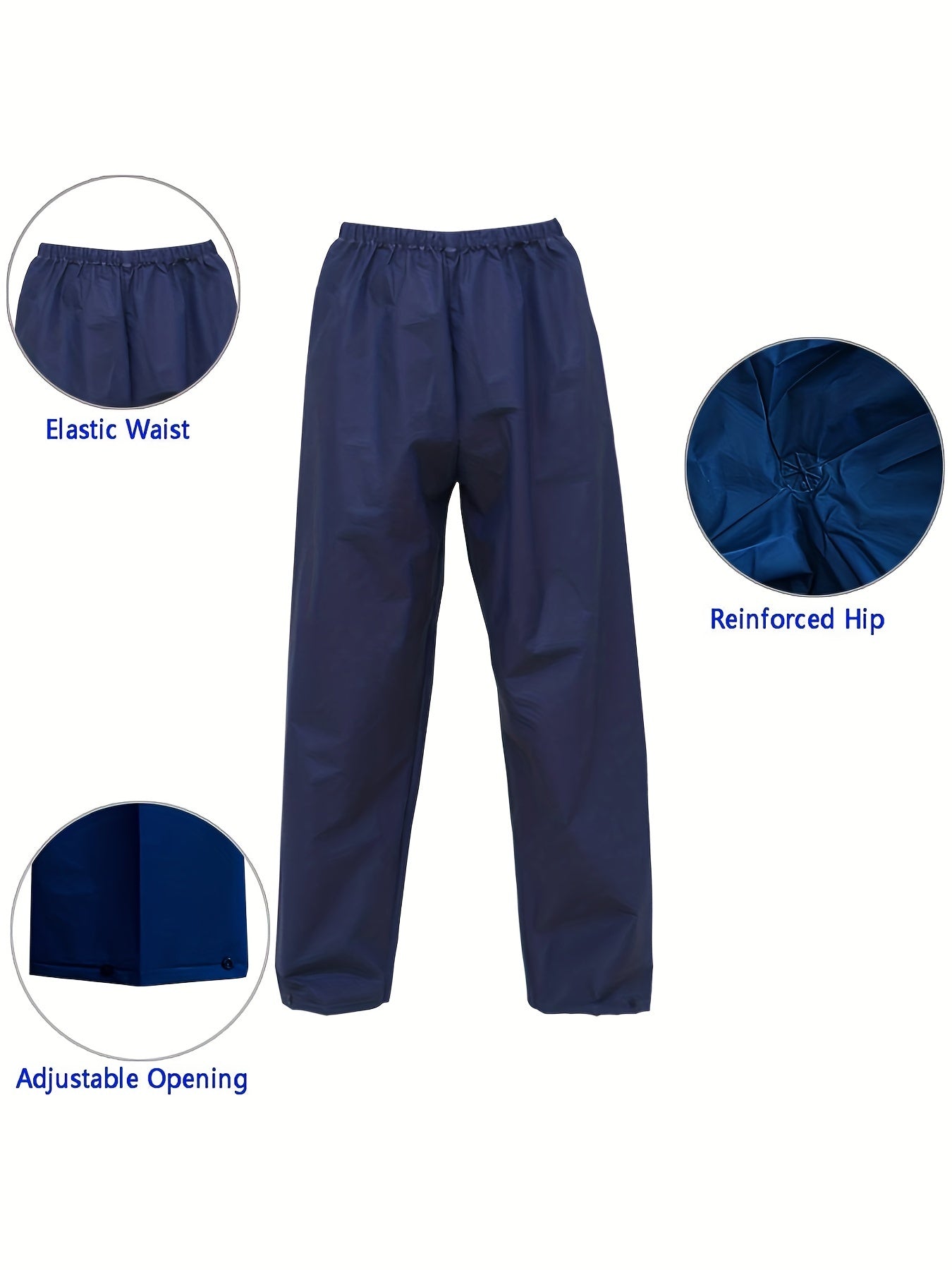 Ultra-Lite Rain Coat with Pants for Men Women Waterproof Rain Suit for All Sports, Reusable, Portable, Waterproof, Breathable, Dependable Wet Weather Protection, for Cycling, Fishing, Running, Hiking, Camping(Navy), Father's Day Gift