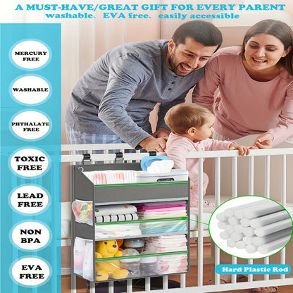Diaper Organizer - Hanging Caddy Multiple Pockets