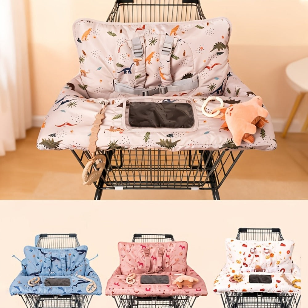 Baby Shopping Cart Cover - 2-in-1 High Chair Seat