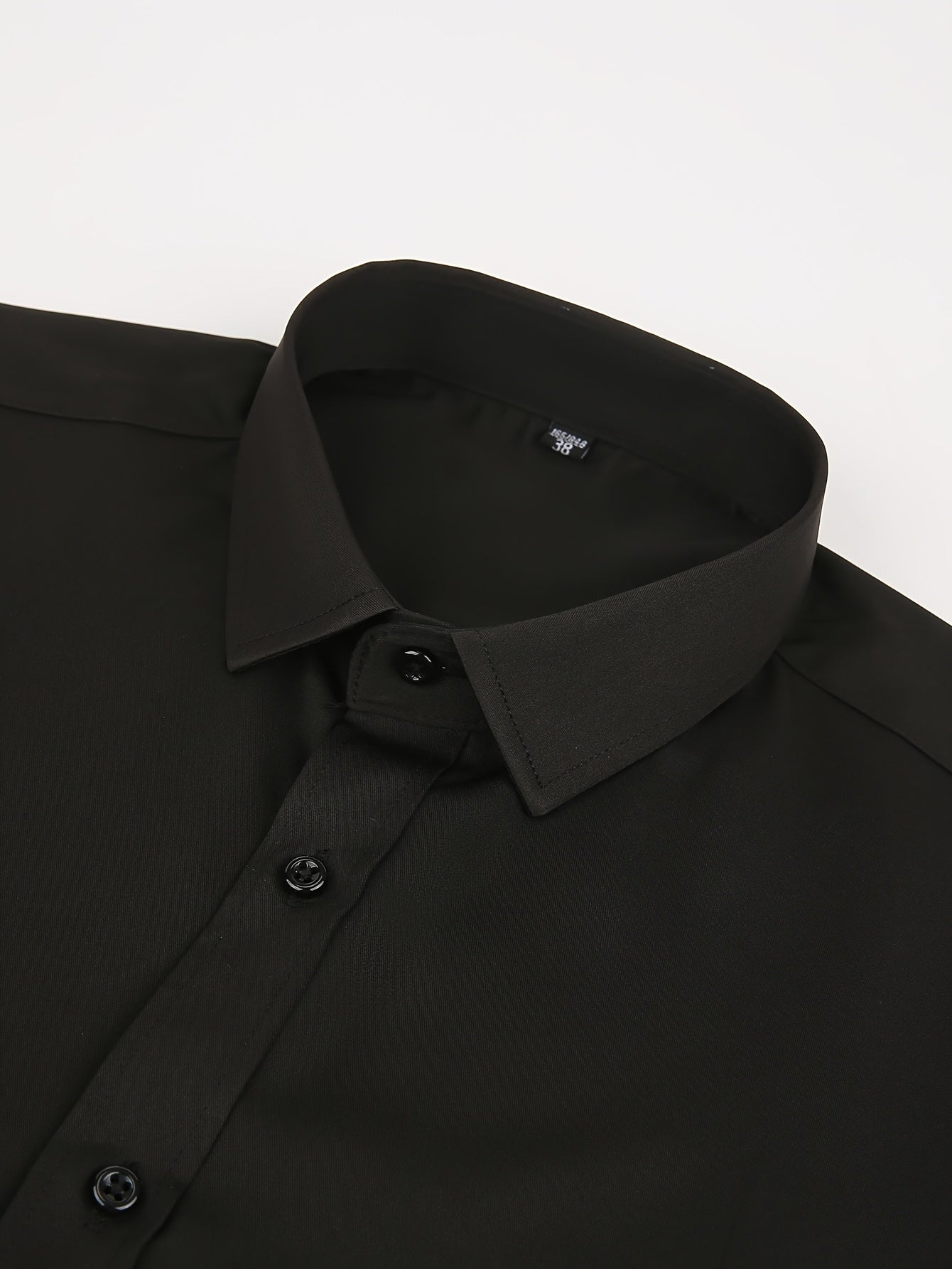 Men's Cufflink Shirt 2026 Spring/Summer French Cuff Shirt Breathable, Stretchy, Wrinkle-Resistant Business Casual Easter Gift Suitable for Men, Husband, Father Holiday Cruise Essential Short-Sleeve Shirt Summer Top Formal Dress Shirt