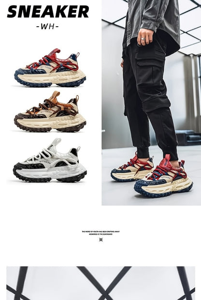 Men's Sneakers - Non-Slip Sole Platform Sole for Outdoor & Travel 515301