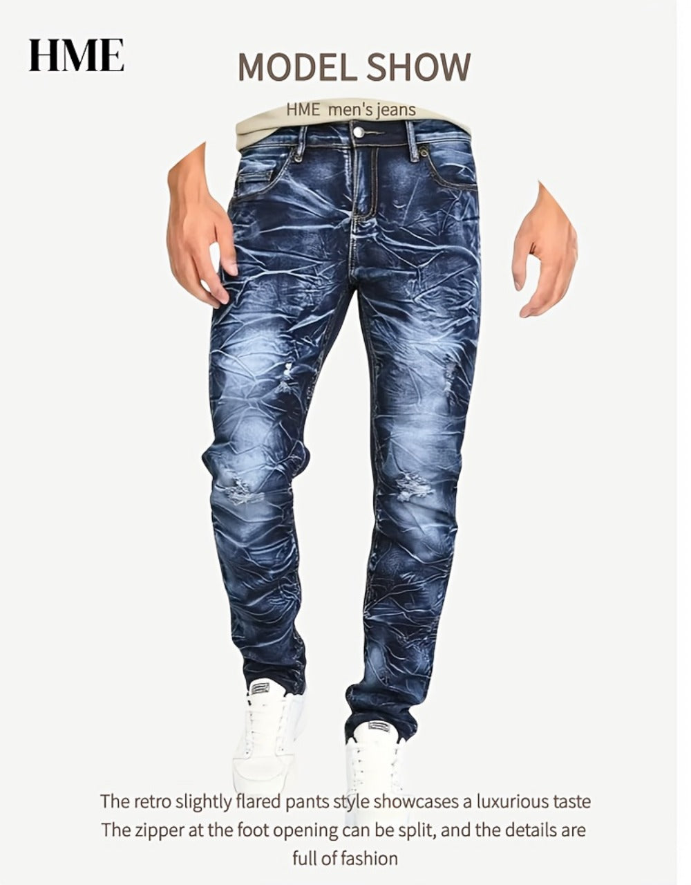 Men's Slim Fit Jeans - Classic Wash Clean Finish Modern 239973