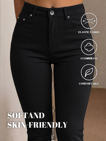 Y2K Trendy High-Stretch Slim Fit Women'S Pants, All-Season Streetwear Casual Trousers