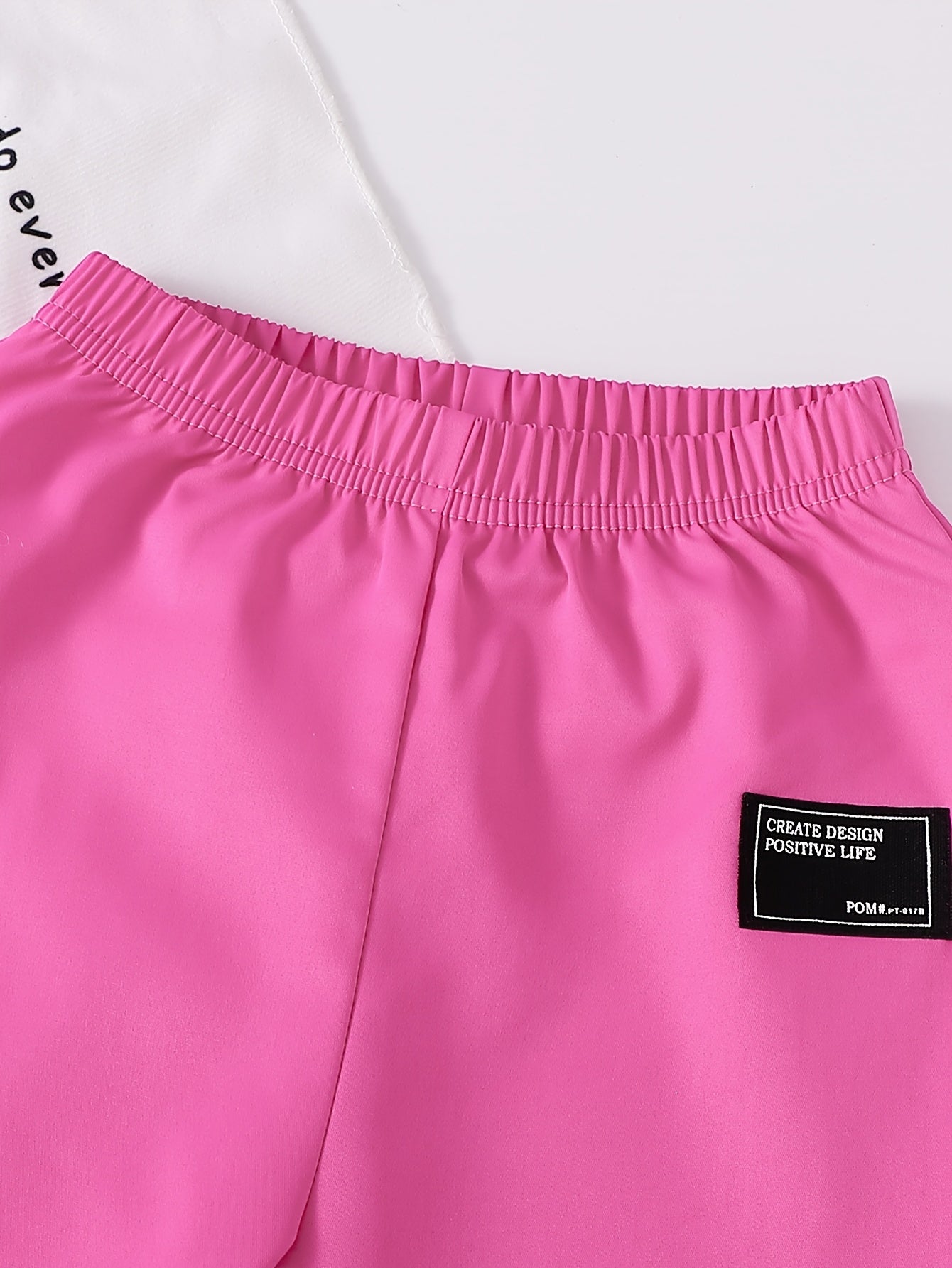 2pcs Girls' Rose Pink and Pink Zipper Hoodie Top with Rose Pink Long Pants Casual Set, Perfect for Outdoor