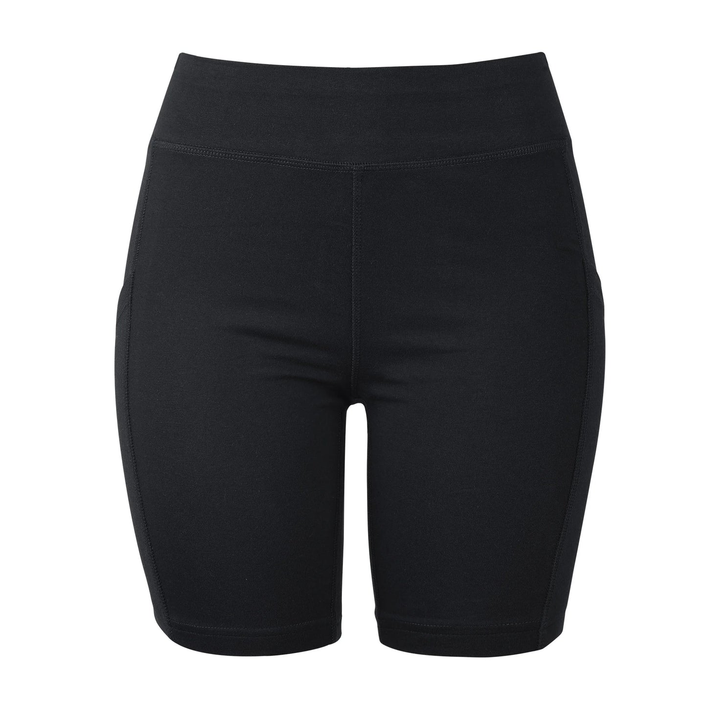 LADIES COTTON 15 INCH OUTSEAM SHORTS WITH POCKETS