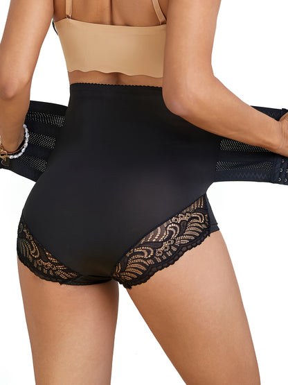[Waist Compression Pants] Women's Waist Compression Pants Designed to Enhance The Hips, Featuring a Corset Style And Lace Details, Aimed at Reducing Waist Size And Providing Support
