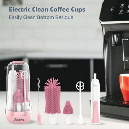 Electric Bottle Brush Set - USB Rechargeable Cleaning Kit