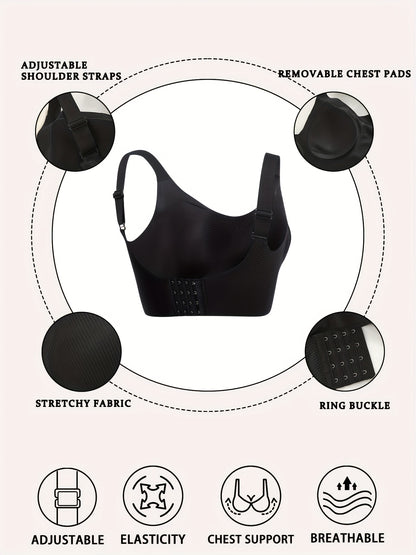 Women's Black T-Shirt - product view 12